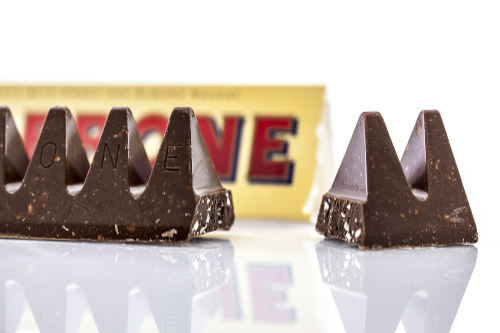 Toblerone-sjokolade.